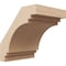 Ekena Millwork 5-inch W x 6-inch D x 6-inch H Pescadero Rough Cedar Woodgrain TimberThane Knee Brace, Primed BRCUR05X06X06PECRCPR - alternate 1